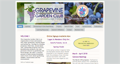 Desktop Screenshot of grapevinegardenclub.org